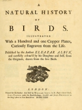 Cover of A natural history of birds v. 1
