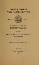 Cover of New York city in Indian possession 