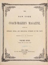 Cover of The New York coach-maker's magazine