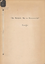 Cover of The Nichols Mo-so manuscript
