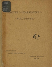 Cover of "Notes"--"Harmonies"--"Nocturnes"