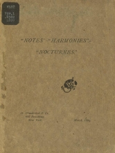 Cover of "Notes"-"Harmonies"-"Nocturnes"