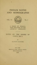 Cover of Notes on the Bribri of Costa Rica