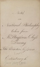 Cover of Notes on Natural Philosophy