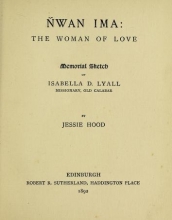 Cover of Ñwan Ima, the woman of love