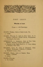 Cover of Official catalogue of the U.S. Fine arts section