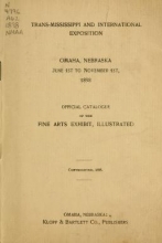 Cover of Official catalogue of the fine arts exhibit, illustrated