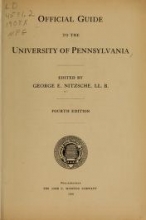 Cover of Official guide to the University of Pennsylvania