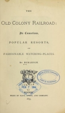 Cover of The Old Colony railroad