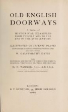 Cover of Old English doorways