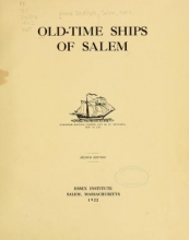 Cover of Old-time ships of Salem