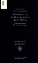 Cover of Pigments in later Japanese paintings