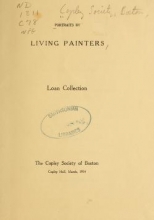 Cover of Portraits by living painters