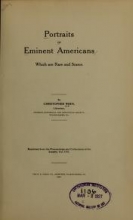 Cover of Portraits of eminent Americans