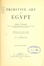 Cover of Primitive art in Egypt