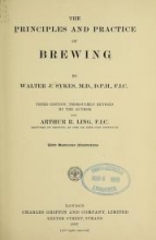 Cover of The principles and practice of brewing