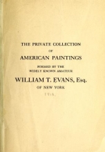 Cover of The private collection of American paintings
