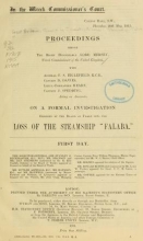 Cover of Proceedings before the Right Honourable Lord Mersey, Wreck Commissioner of the United Kingdom