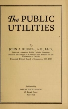 Cover of The public utilities 