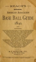 Cover of The Reach official American League base ball guide