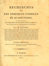 Cover of Recherches sur les ossemens fossiles de quadrupèdes - où l'on rétablit les caractères de plusieurs espèces d'animaux que les révolutions du glob