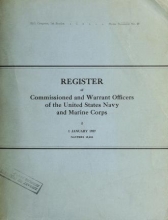 Cover of Register of the commission and warrant officers of the Navy of the United States, including officers of the Marine Corps