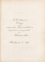 Cover of R. W. Bunsen's Vortrage über anorganische Experimentalchemie