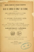 Cover of Segunda edición del catálogo descriptivo de los sellos de correos de España y sus colonias 