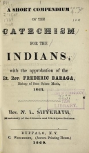 Cover of A short compendium of the catechism for the Indians