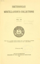 Cover of Smithsonian miscellaneous collections