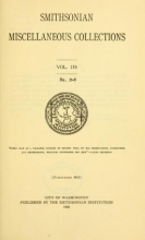 Cover of Smithsonian miscellaneous collections