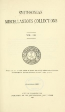 Cover of Smithsonian miscellaneous collections