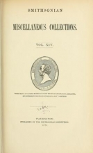 Cover of Smithsonian miscellaneous collections