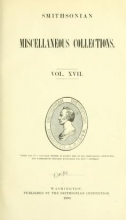 Cover of Smithsonian miscellaneous collections