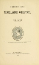 Cover of Smithsonian miscellaneous collections