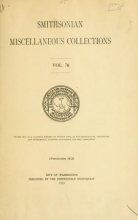 Cover of Smithsonian miscellaneous collections