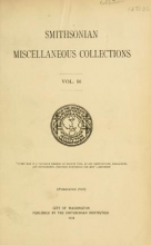 Cover of Smithsonian miscellaneous collections