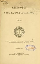 Cover of Smithsonian miscellaneous collections