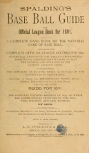 Cover of Spalding's base ball guide, and official league book for