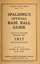 Cover of Spalding's base ball guide, and official league book for