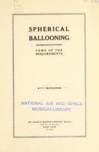 Cover of Spherical ballooning, some of the requirements,