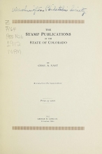 Cover of The stamp publications of the State of Colorado
