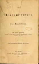 Cover of The stones of Venice