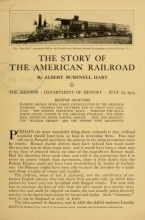 Cover of The story of the American railroad