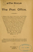 Cover of The story of the post office