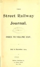 Cover of The Street railway journal