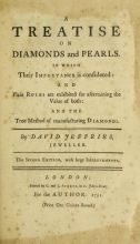 Cover of A treatise on diamonds and pearls