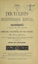 Cover of The tricyclists' indispensable annual and handbook