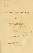 Cover of U.S. nautical magazine and naval journal