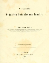 Cover of Vermischte Schriften botanischen Inhalts